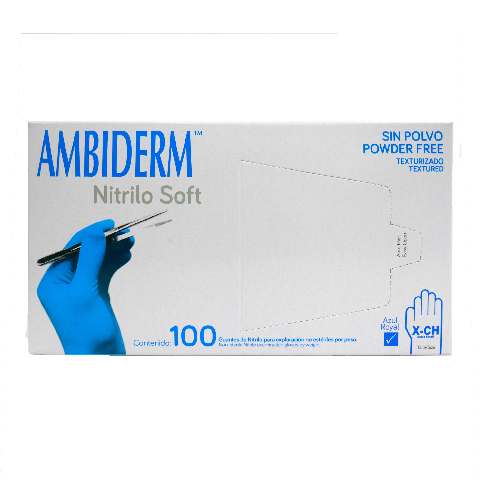 Guante de Nitrilo Azul Royal extra pequeño