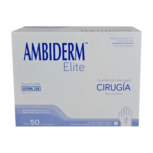 Guante Elite de Látex Estéril para cirugía N.6