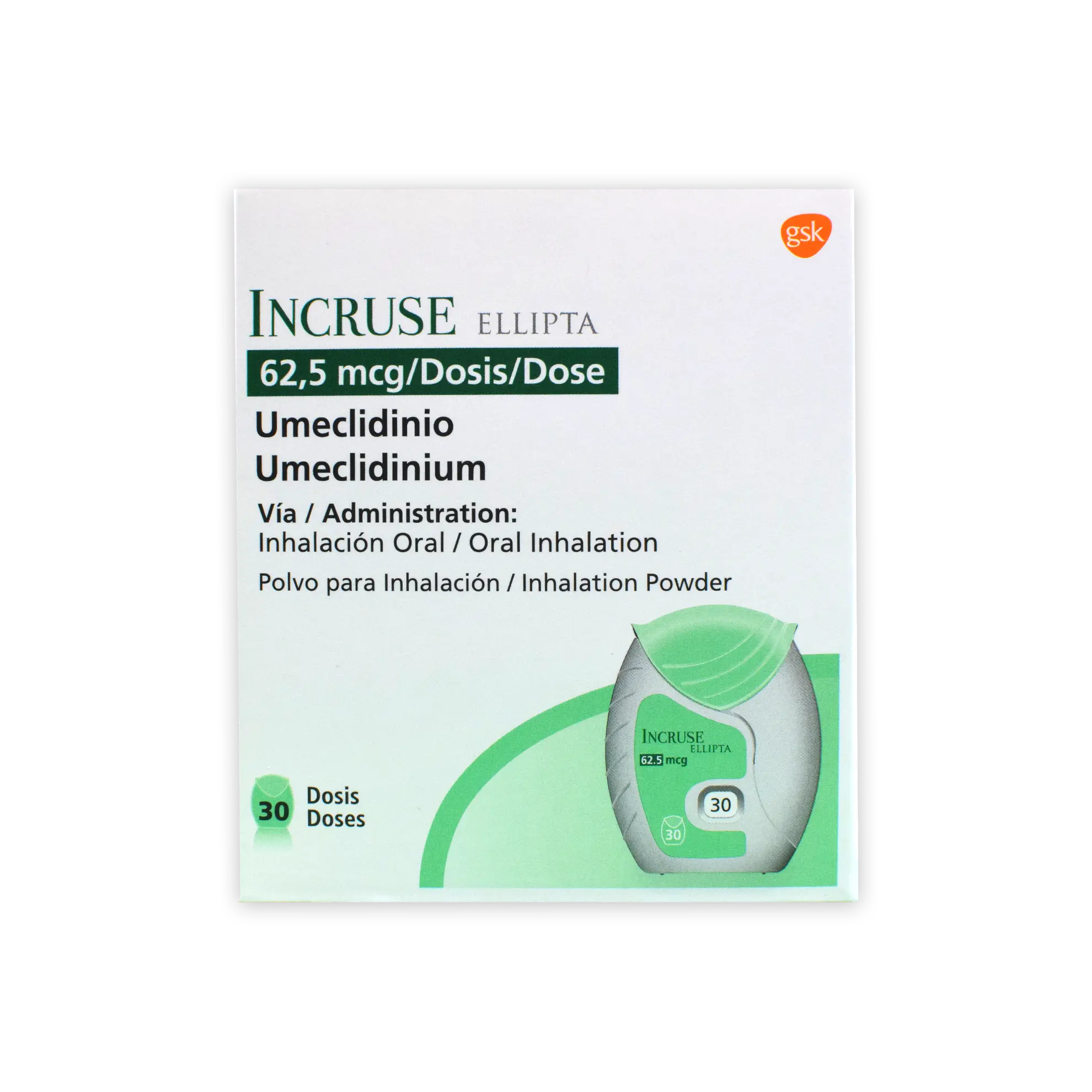 Incruse Ellipta 62.5 mcg