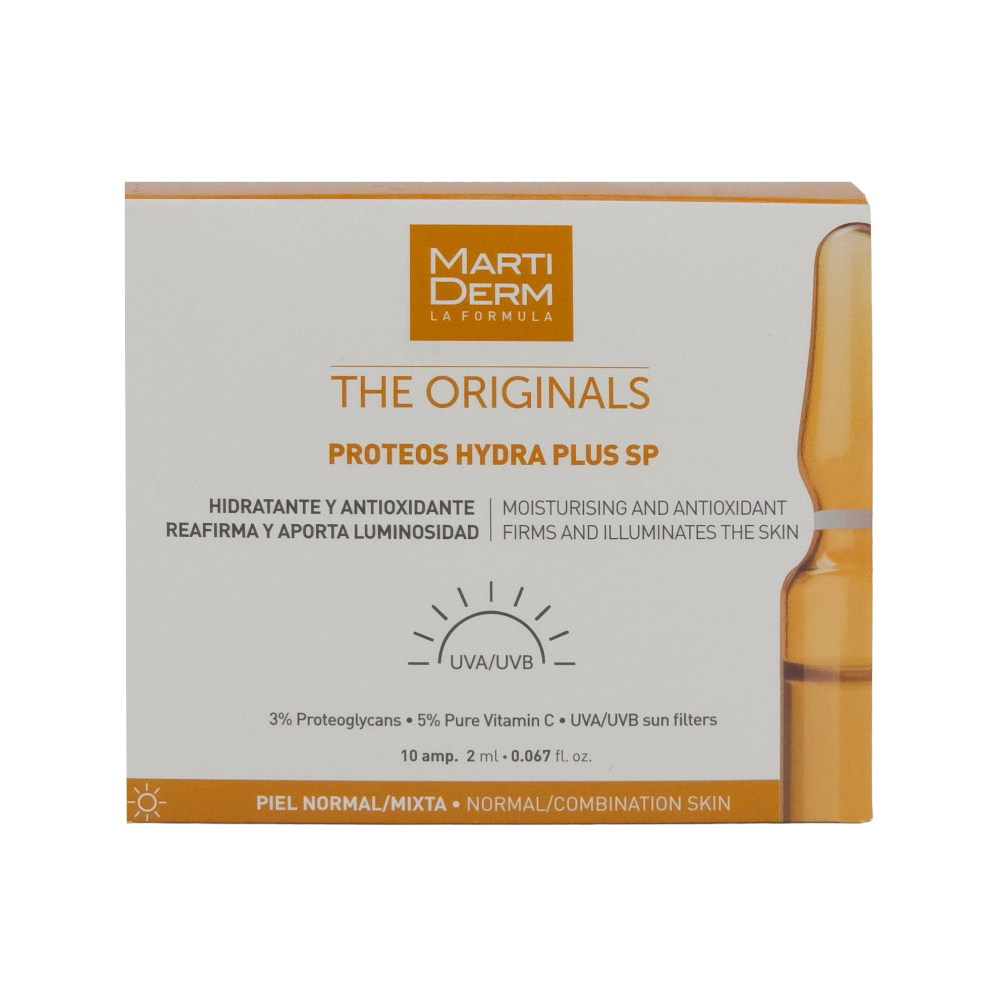 Martiderm proteos hydra plus sp 10 ampollas