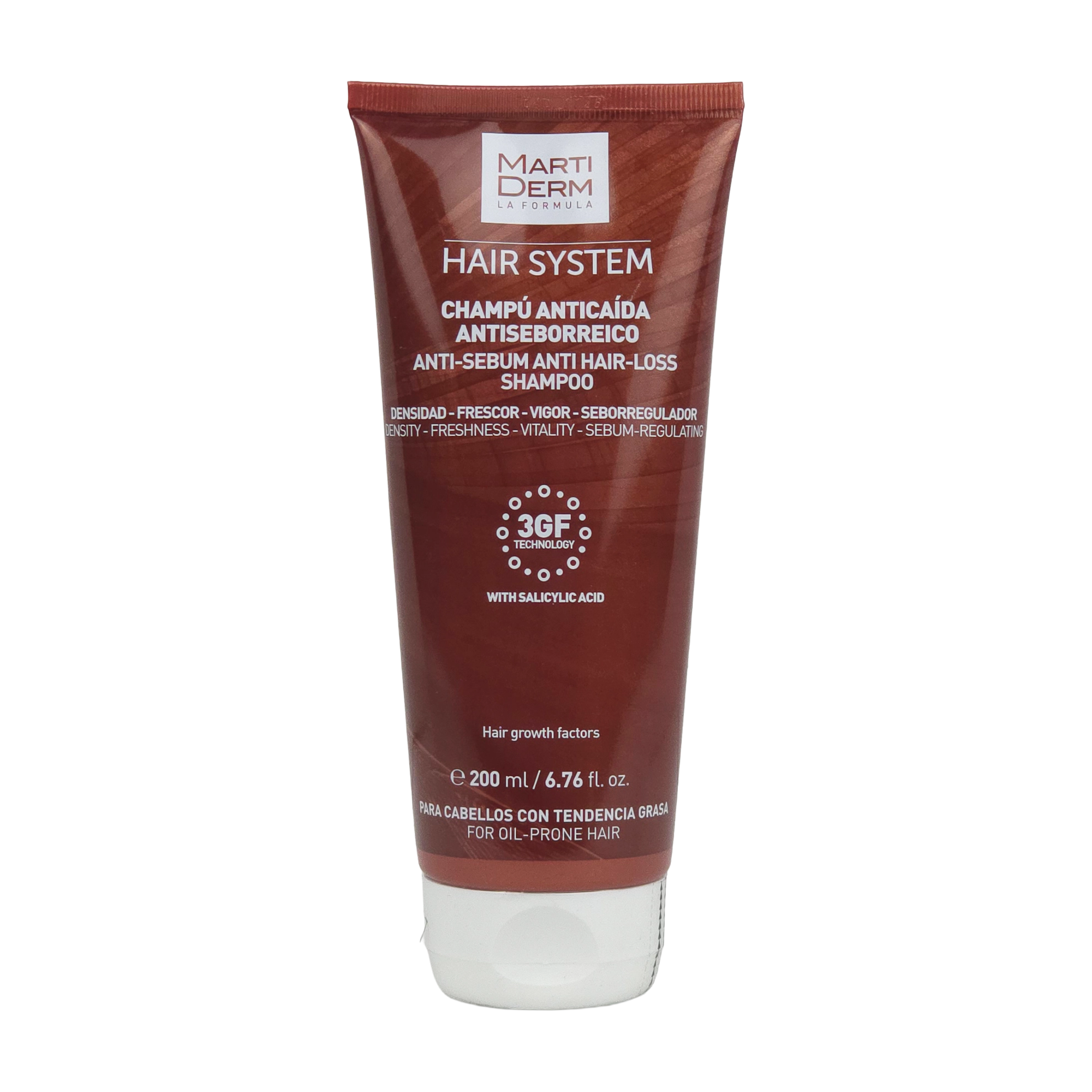 Martiderm hair system 3gf champú anticaída antiseborreico 200ml