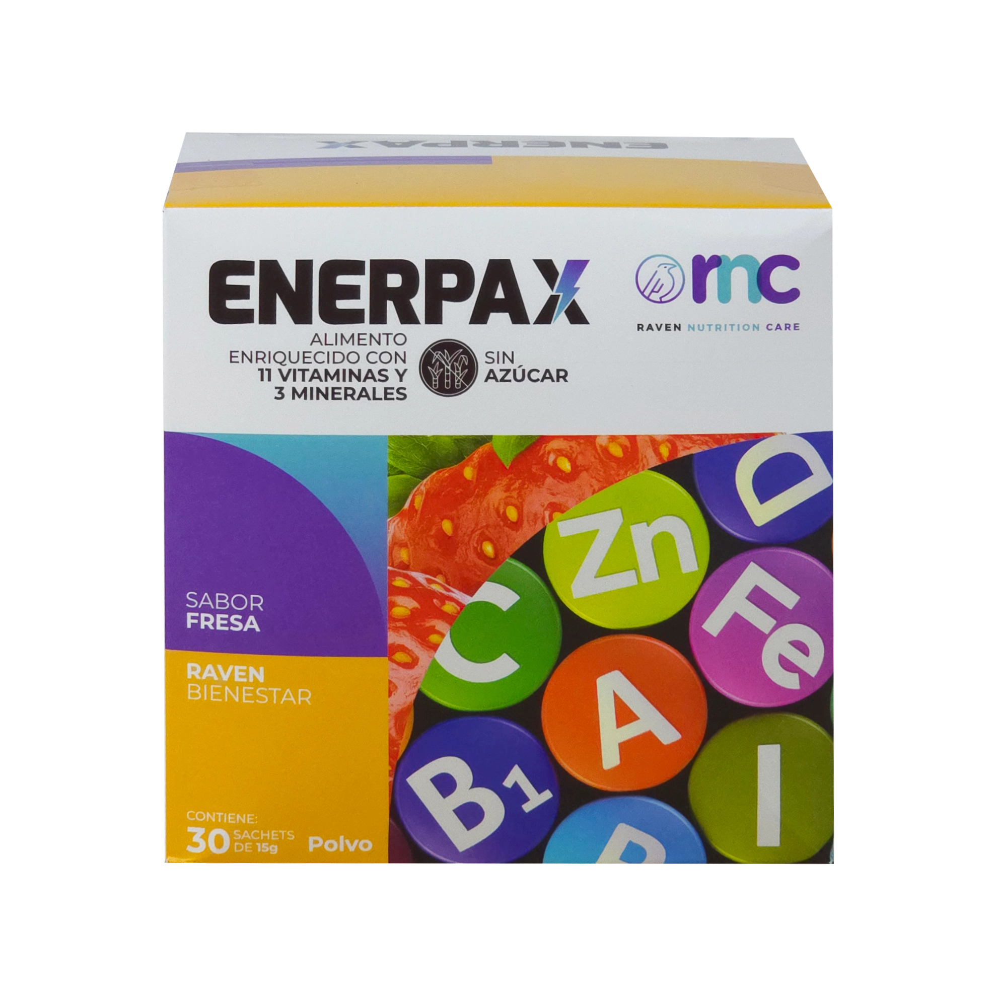 Enerpax bebida sabor fresa - Imagen 3